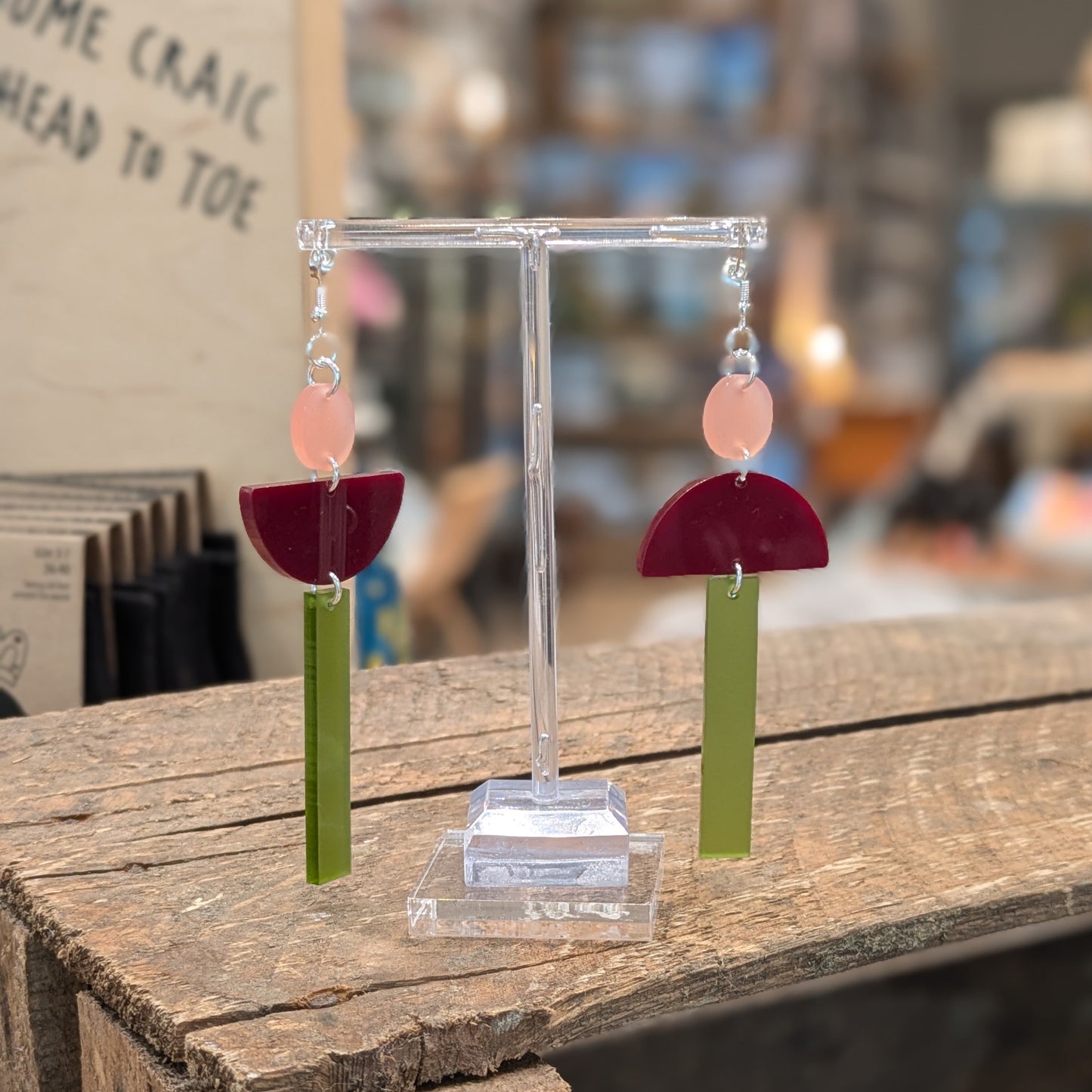 Opposites Attract - Olive/Burgandy/Rose