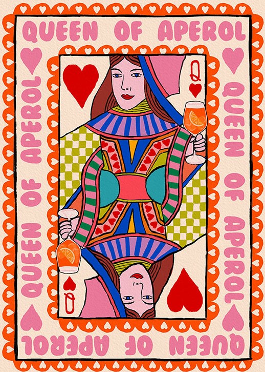 Queen of Aperol - Paper Print