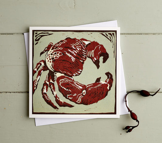 Brown Crab - Greeting Card