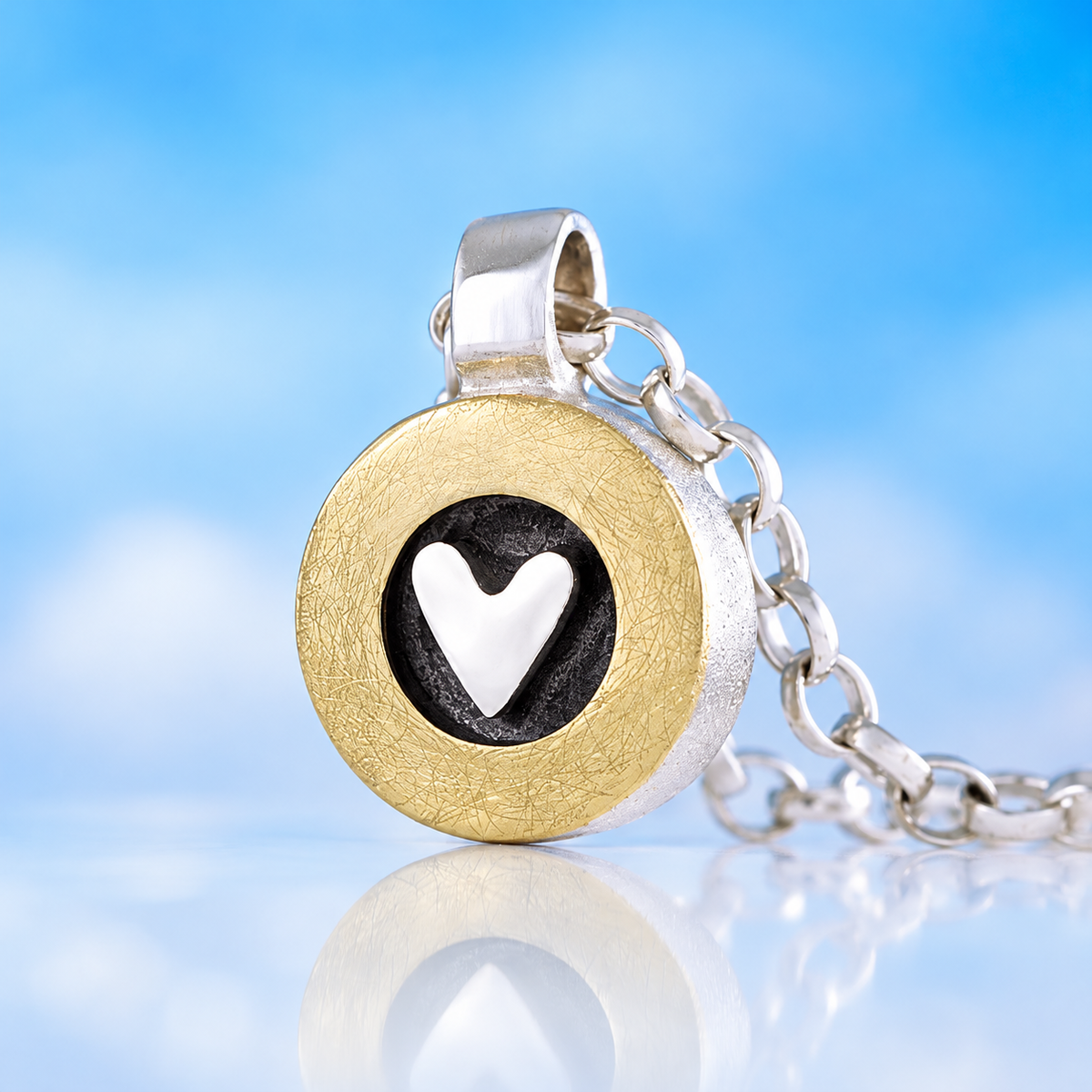 FROM THE HEART PENDANT (Silver & Gold)