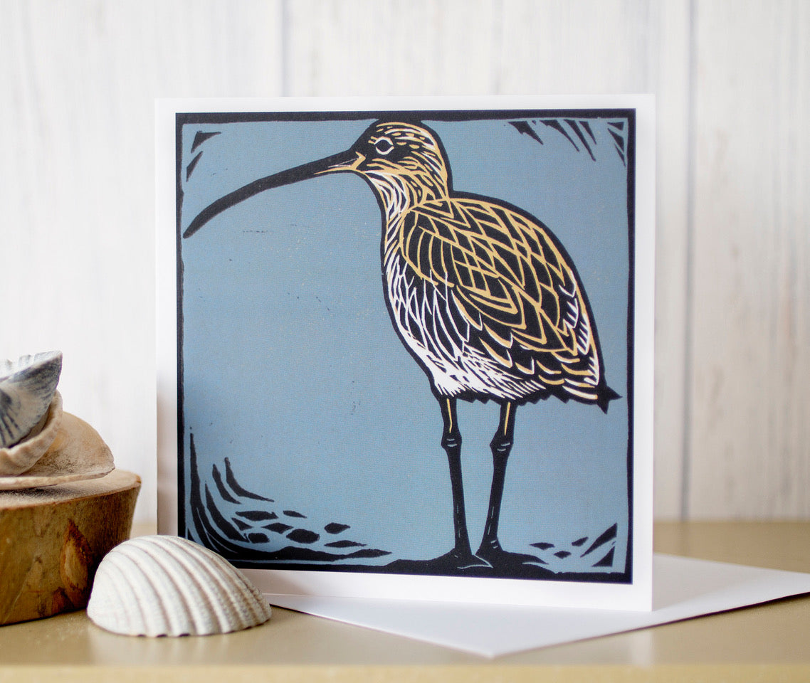 Curlew on Shore - Greeting Card