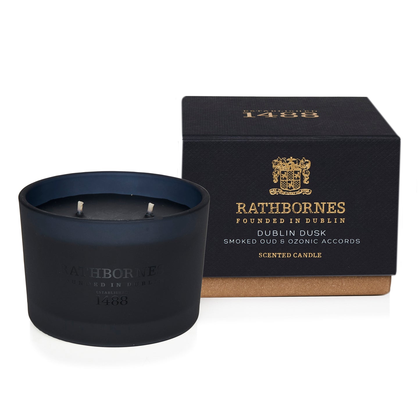 DUBLIN DUSK Candle (Smoked Oud & Ozonic Accords) - Rathbornes 1488