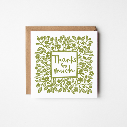 Thanks So Much - Greeting Card