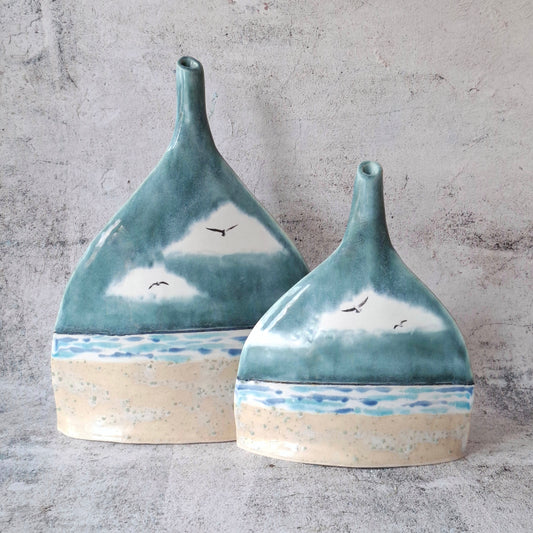 Bottleneck Vase - Ebb Tide
