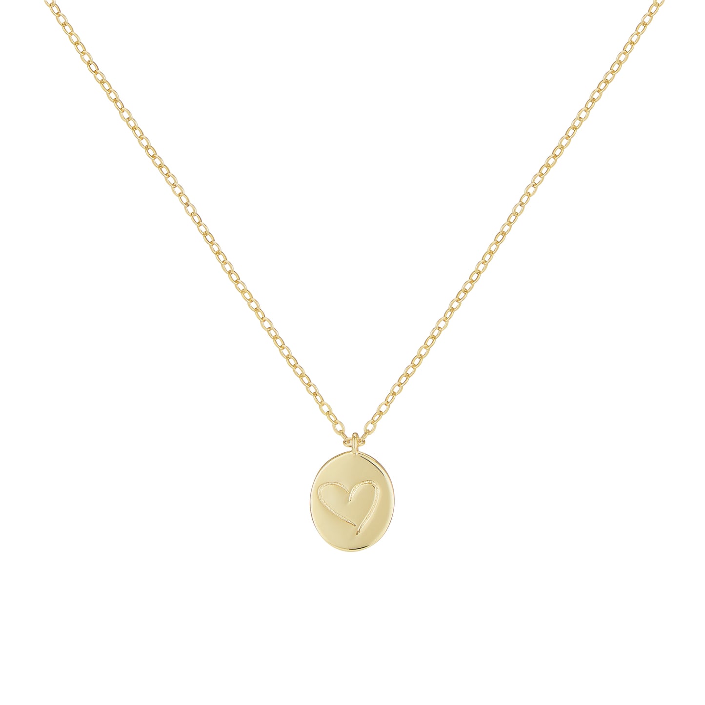 From The Heart Necklace - Gold