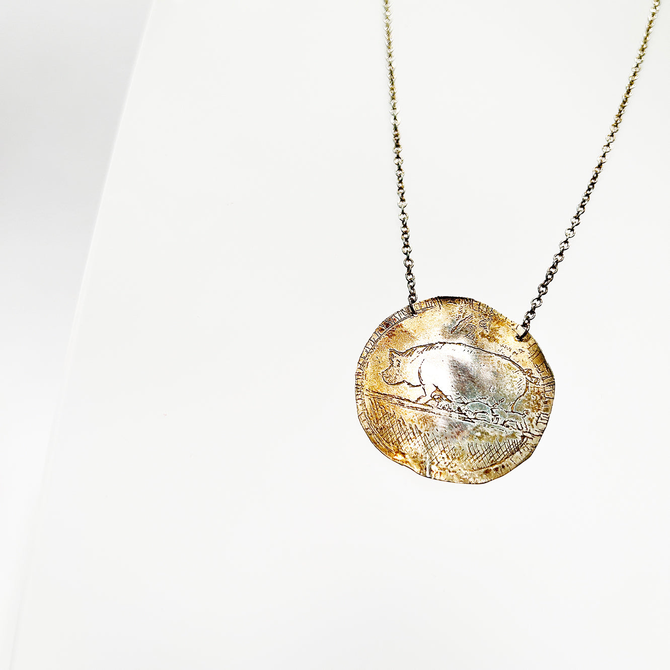 Koin Pendant Large - Gold Plated