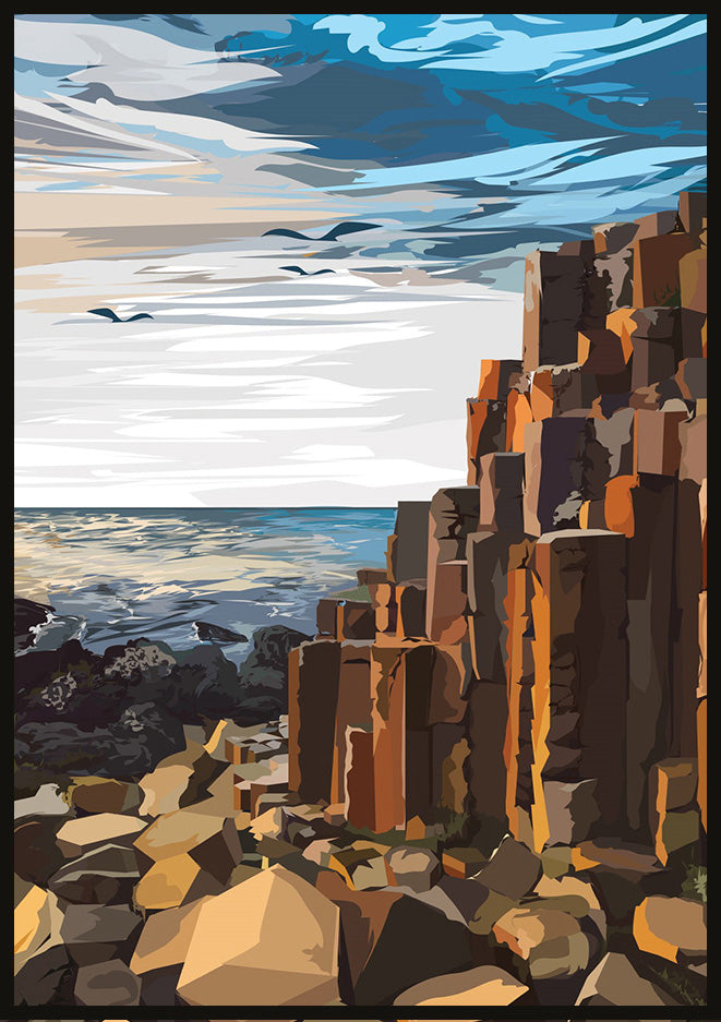 Causeway Sunset - Amber Jordan Design