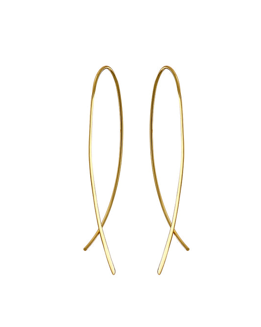 CROSSOVER Earrings - Gold