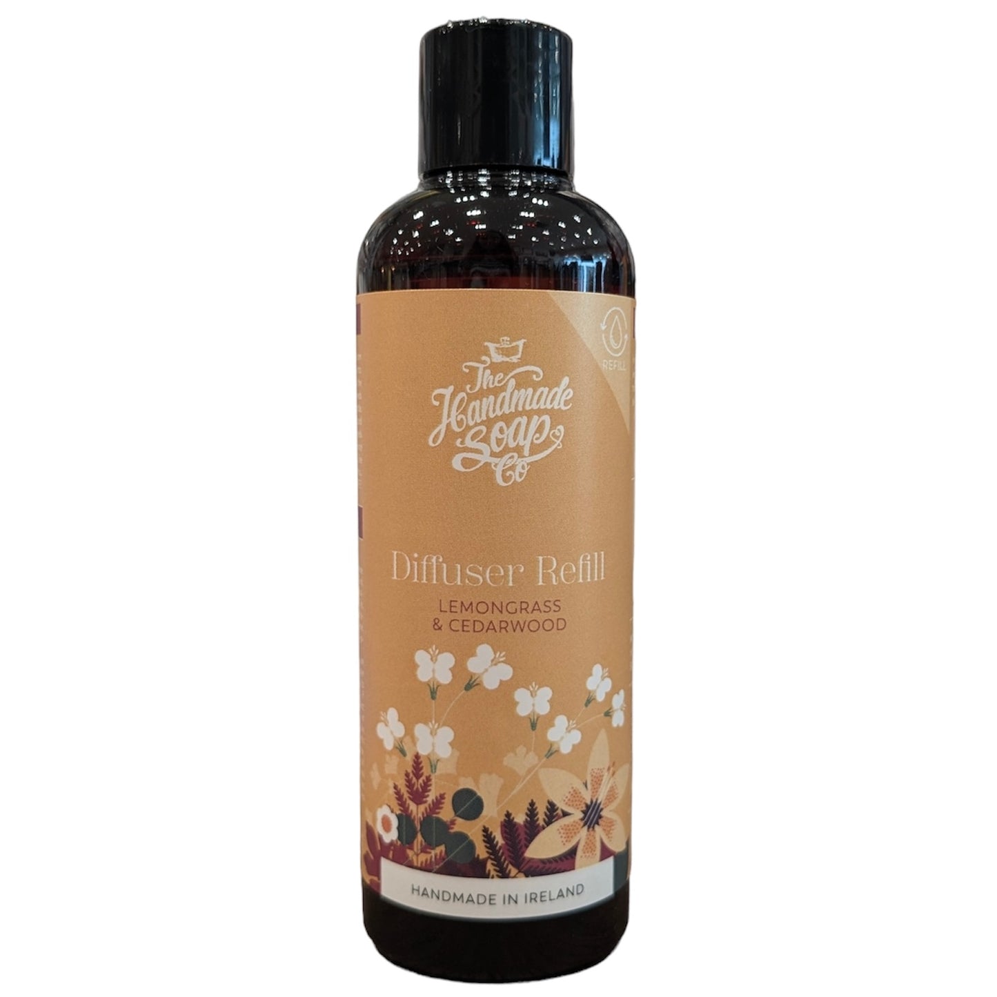 Lemongrass & Cedarwood Diffuser REFILL BOTTLE - Handmade in Ireland