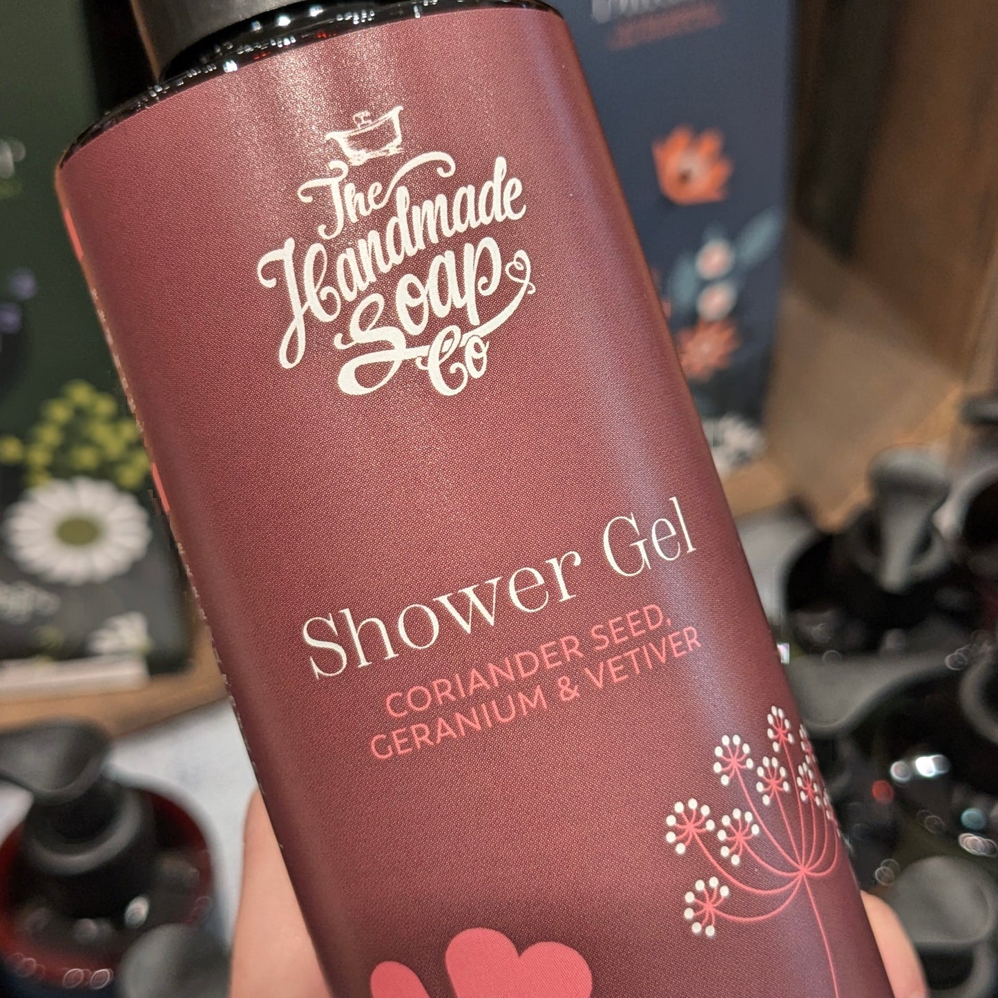 Coriander Seed, Geranium & Vetiver SHOWER GEL - Handmade in Ireland