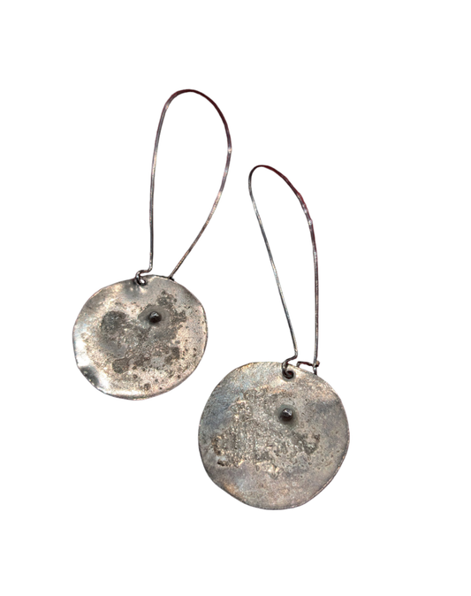 Gealach Hoop Earrings - Large - Sterling Silver