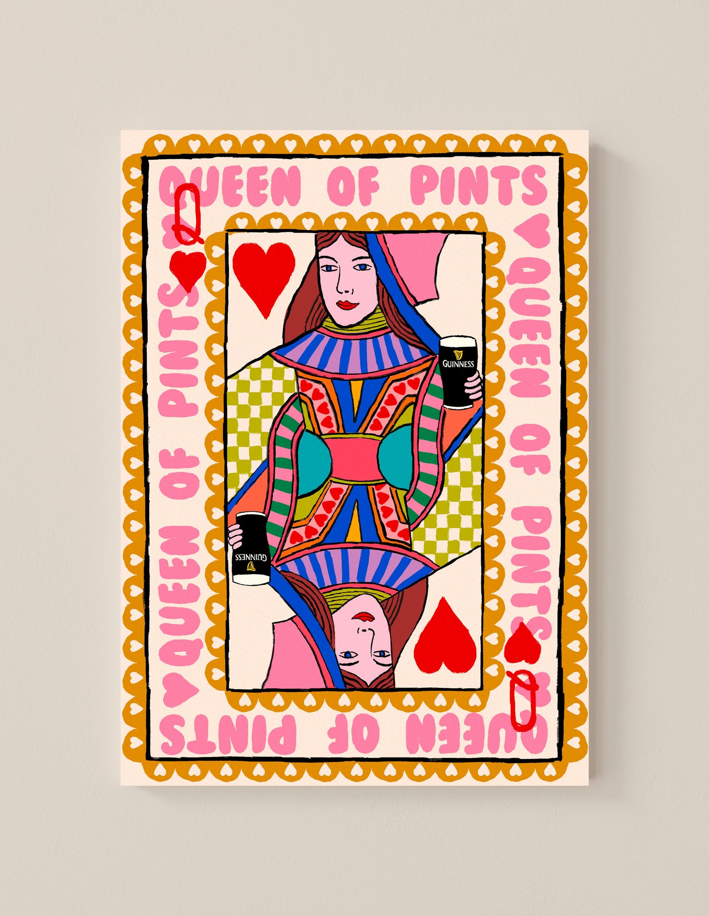 Queen of Pints (Colour) - Paper Print