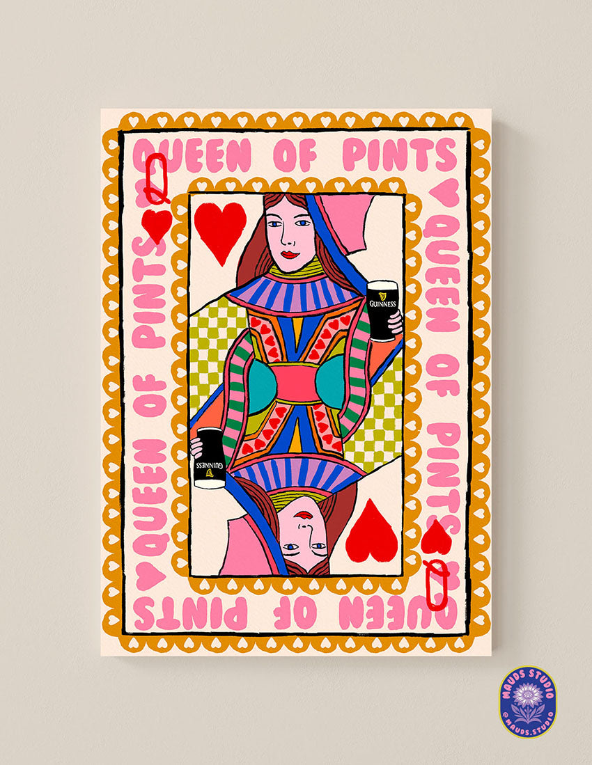 Queen of Pints (Colour) - Paper Print