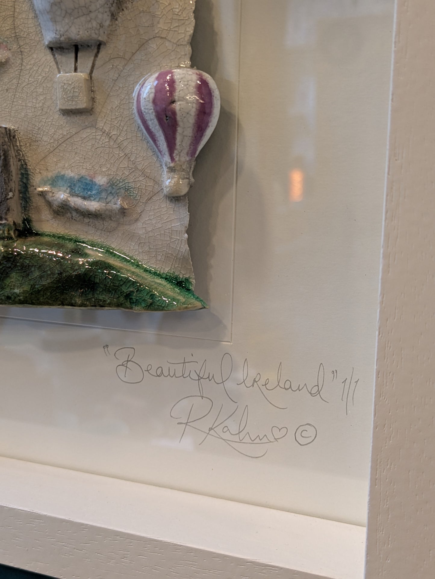 BEAUTIFUL IRELAND - Castle - Raku Ceramic Art by Rebeka Kahn