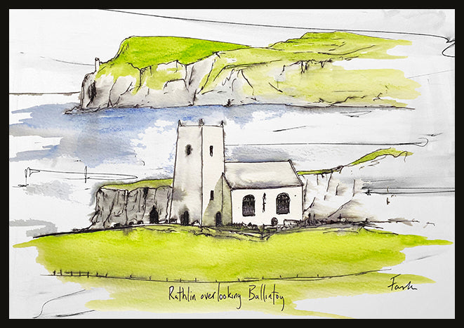 Rathlin overlooking Ballintoy