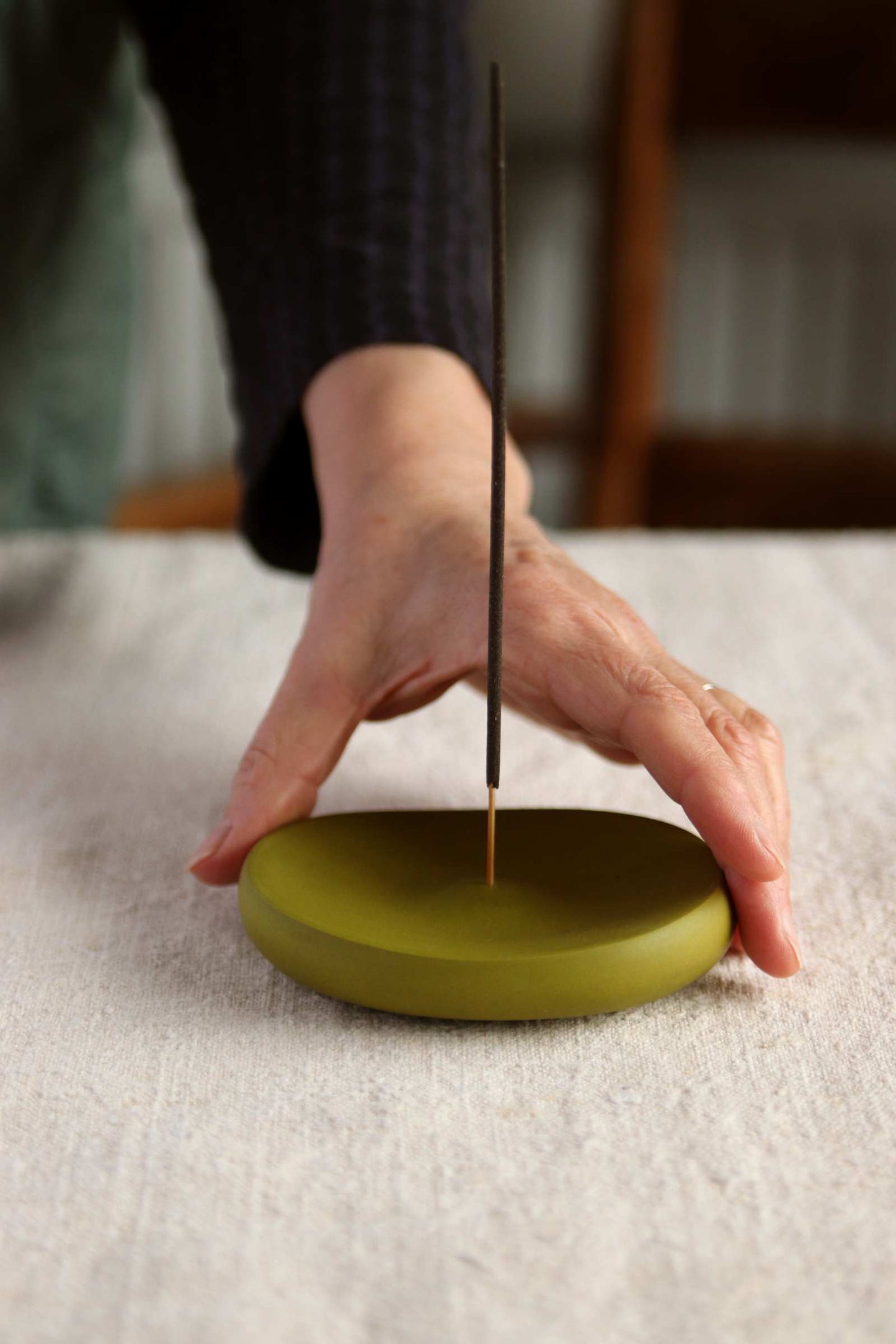 Incense Holder (Olive Green Collection) - Skwid Studio