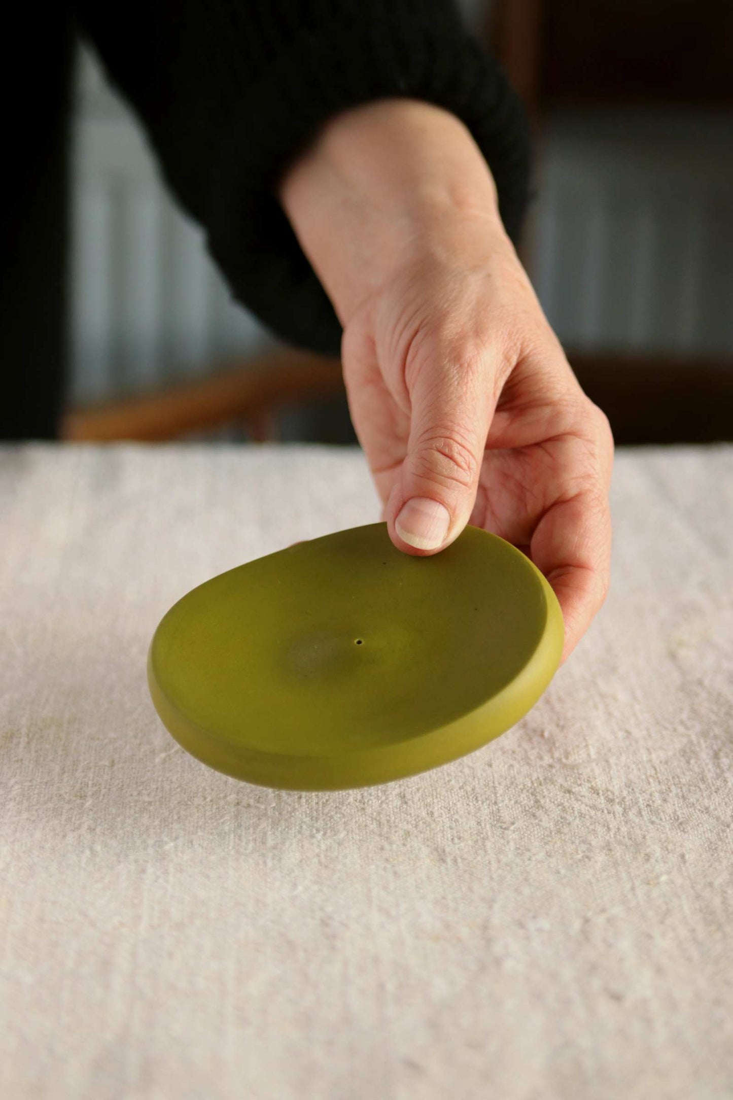 Incense Holder (Olive Green Collection) - Skwid Studio