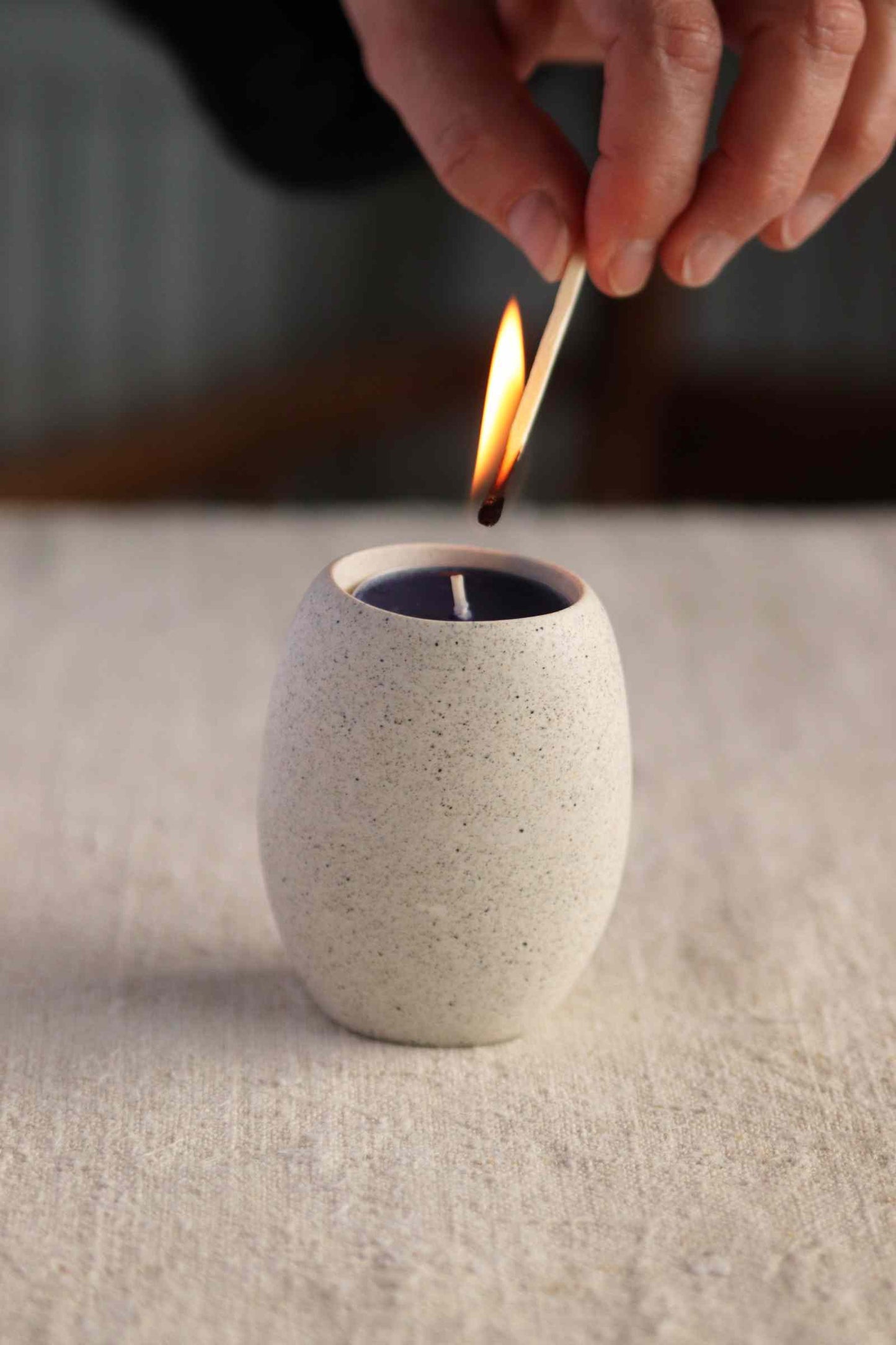 Oval Tealight Holder (Coastal Collection) - Skwid Studio