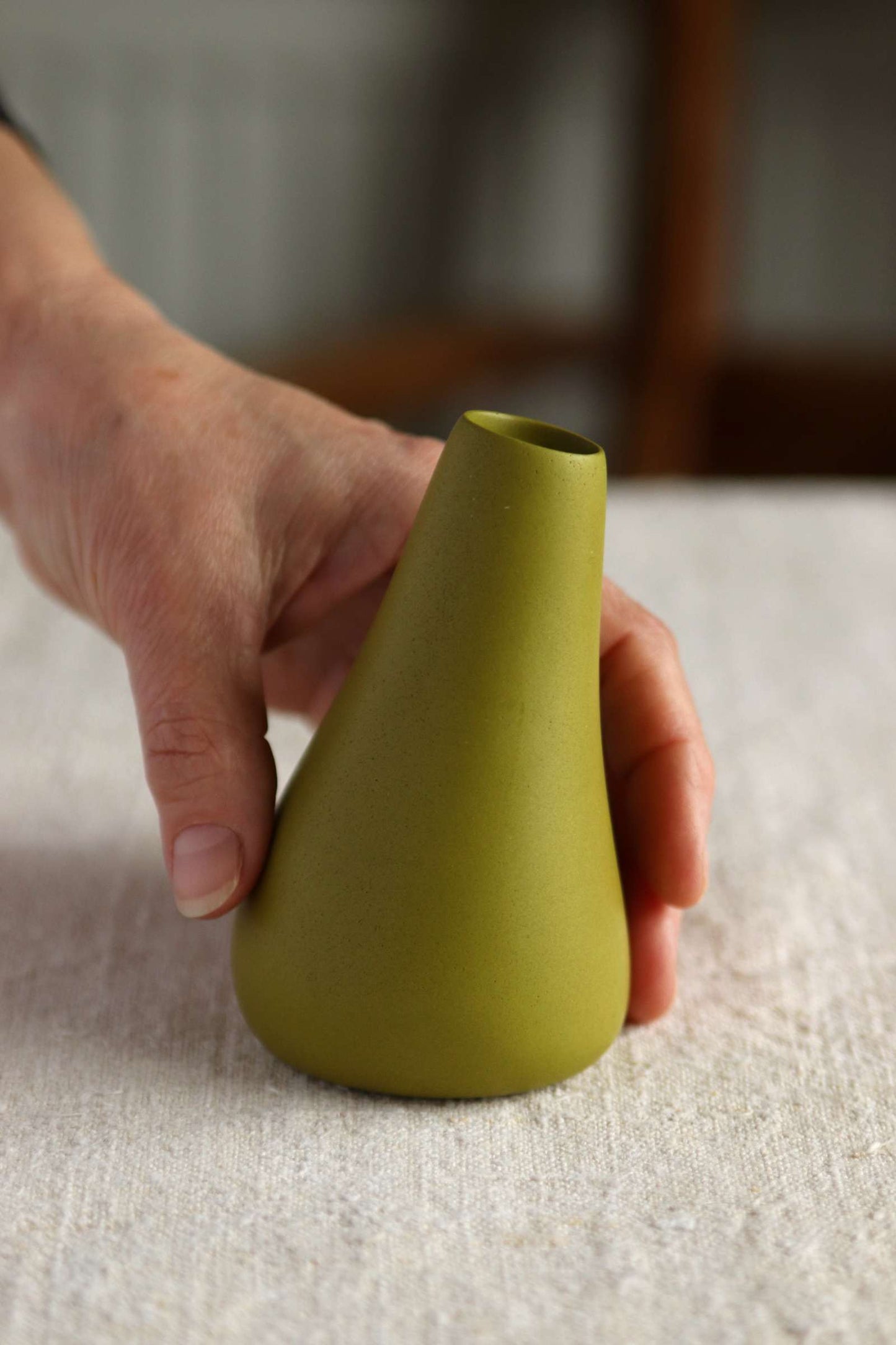 Bud Vase (Olive Green Collection) - Skwid Studio