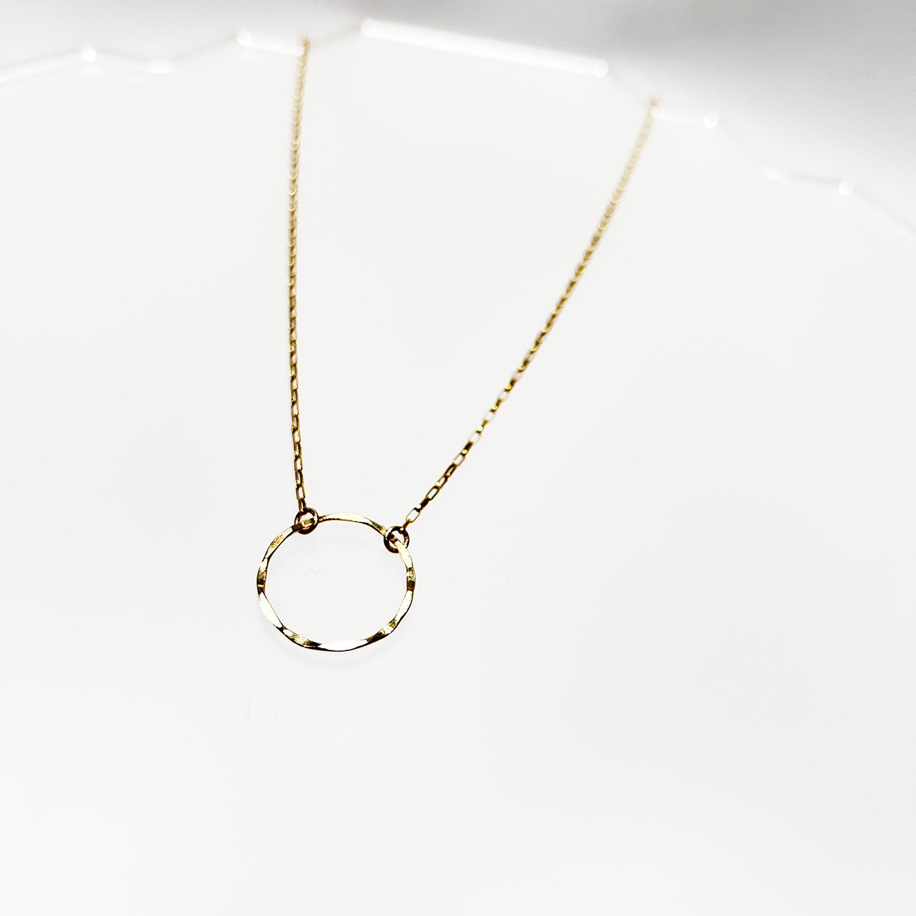 14kt Goldfill Textured Ring Pendant