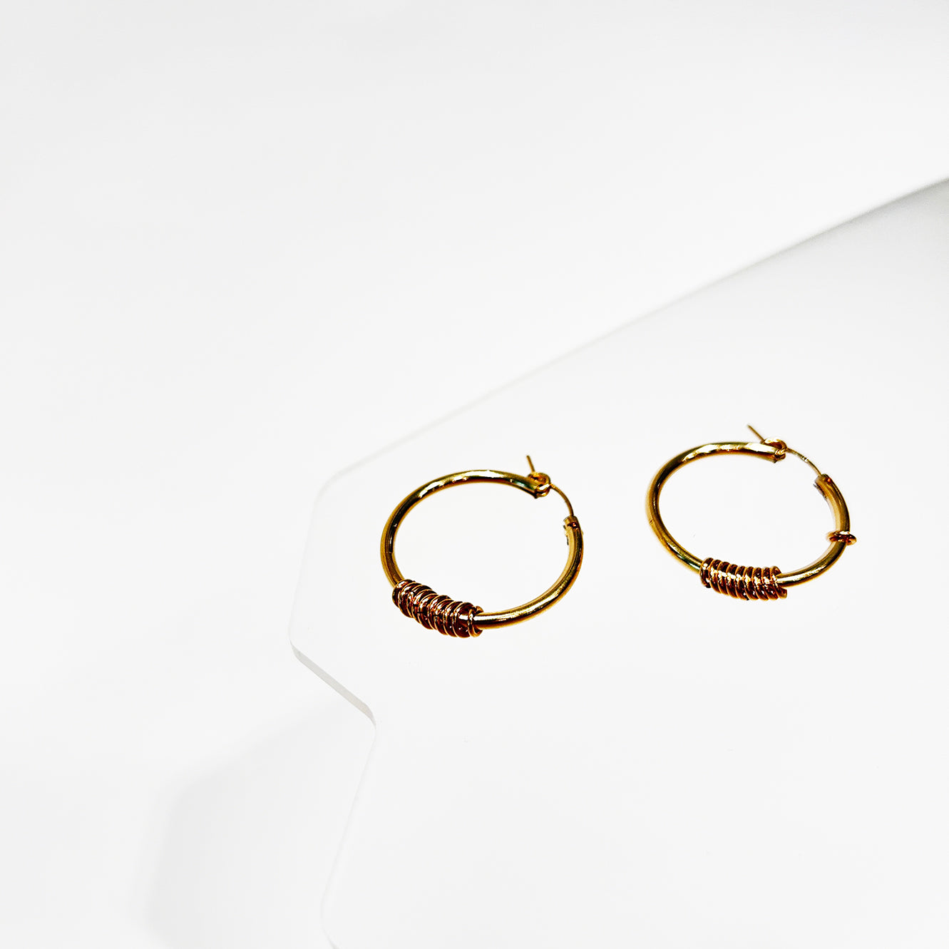 14kt Goldfill Infinity Statement Hoops