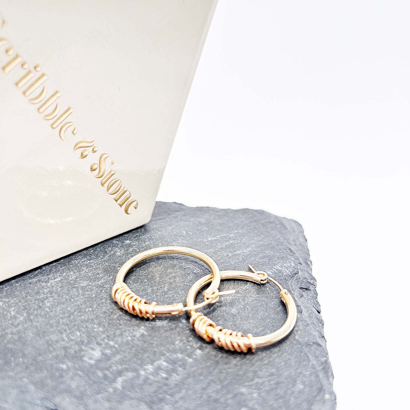 14kt Goldfill Infinity Statement Hoops
