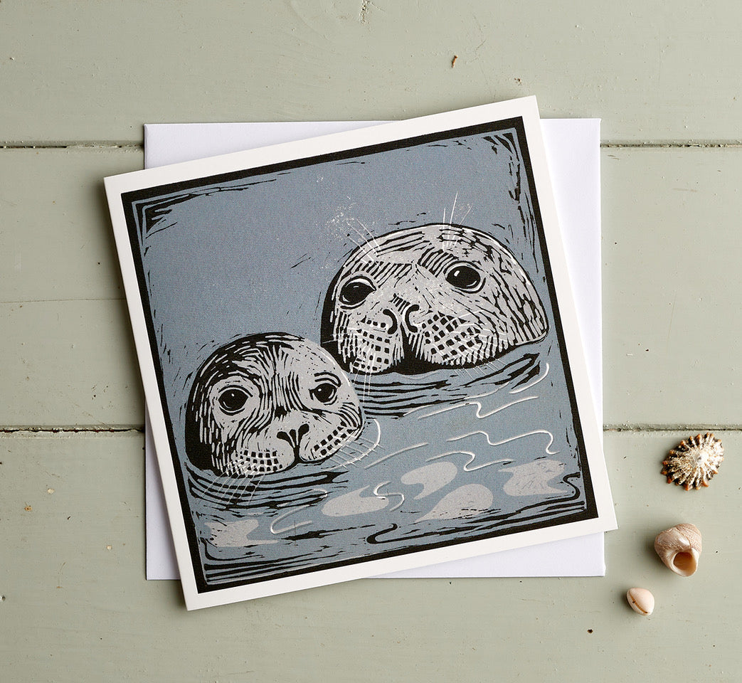 Seal with Pup - Greeting Card