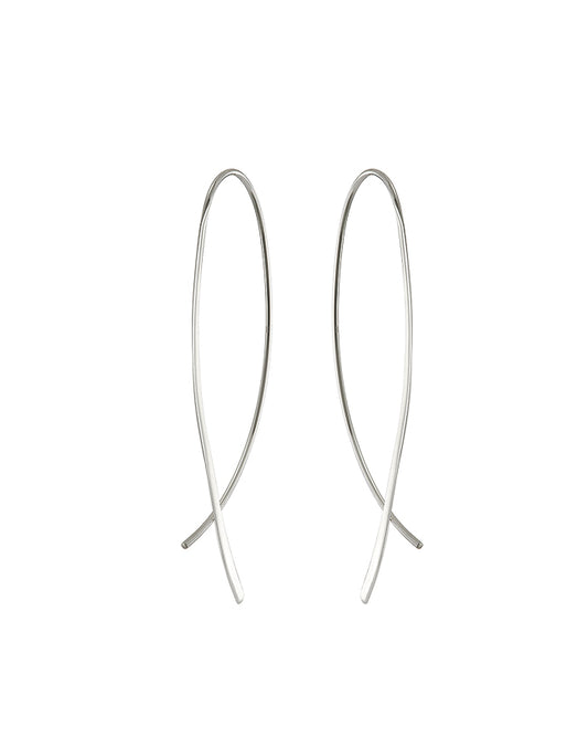 CROSSOVER Earrings - Silver