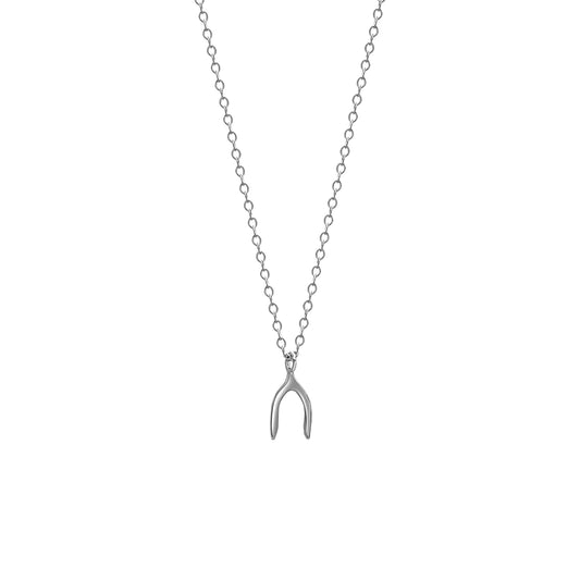 The Wishbone Necklace - Silver