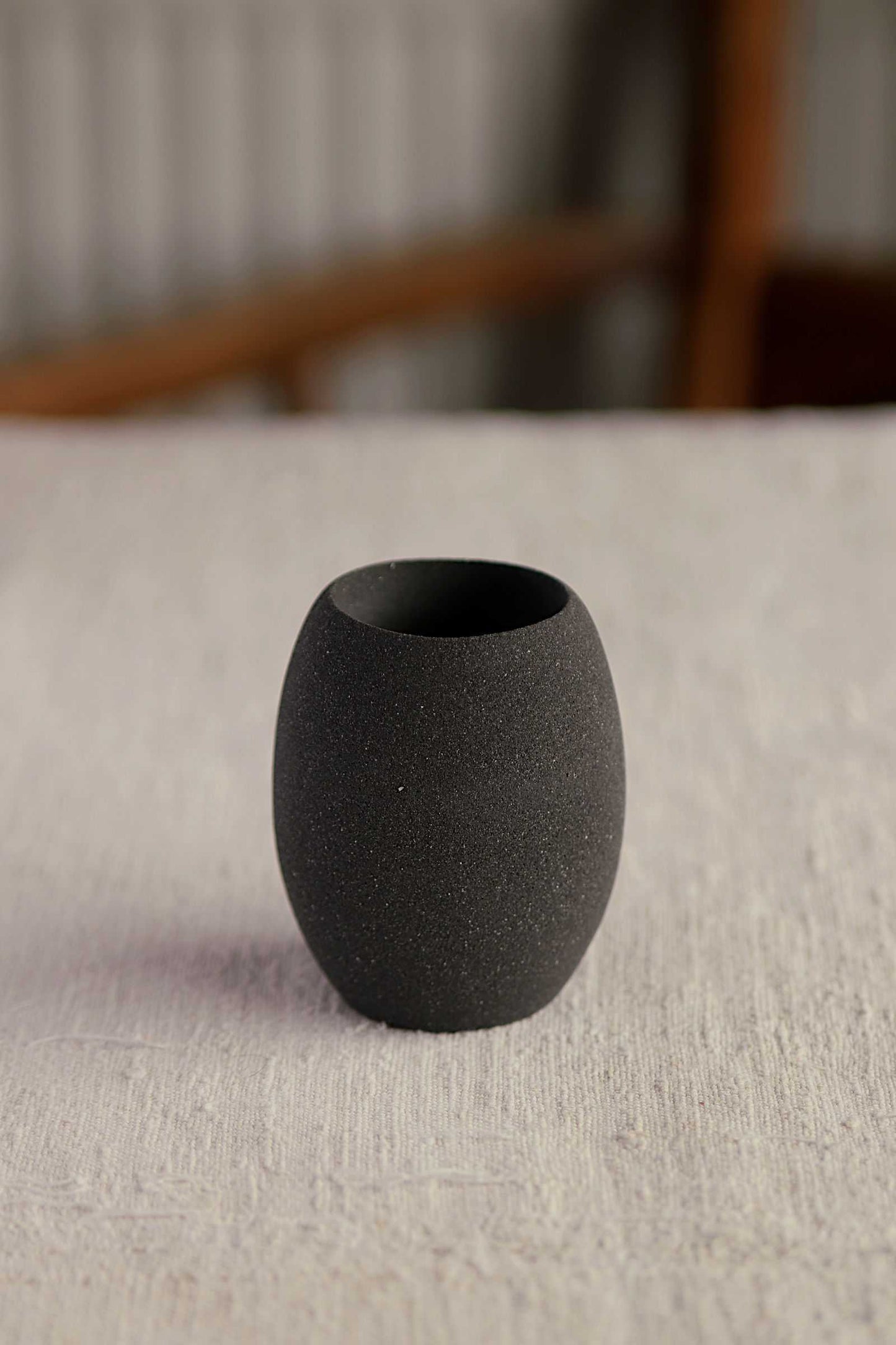 Oval Tealight Holder (Charcoal Collection) - Skwid Studio