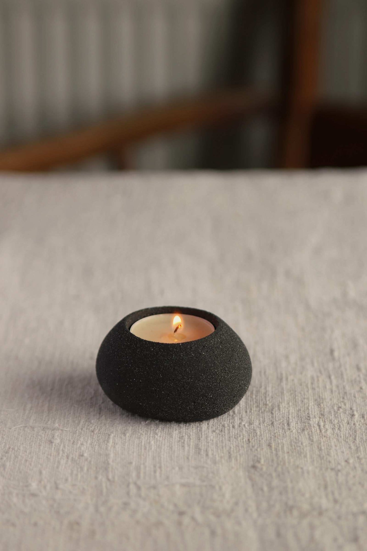Squat Tealight Holder (Charcoal Collection) - Skwid Studio