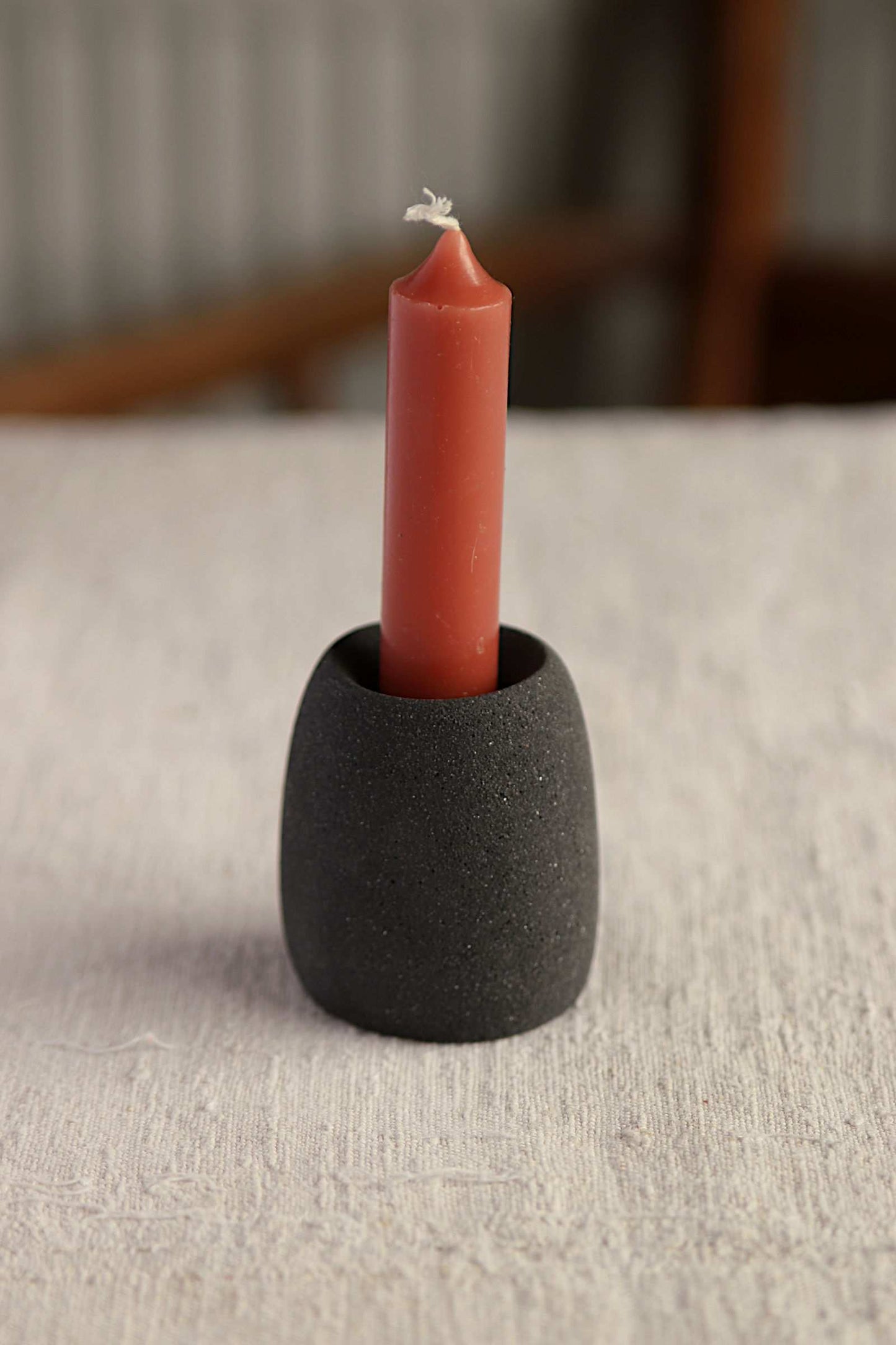 Tall Candle Holder (Charcoal Collection) - Skwid Studio