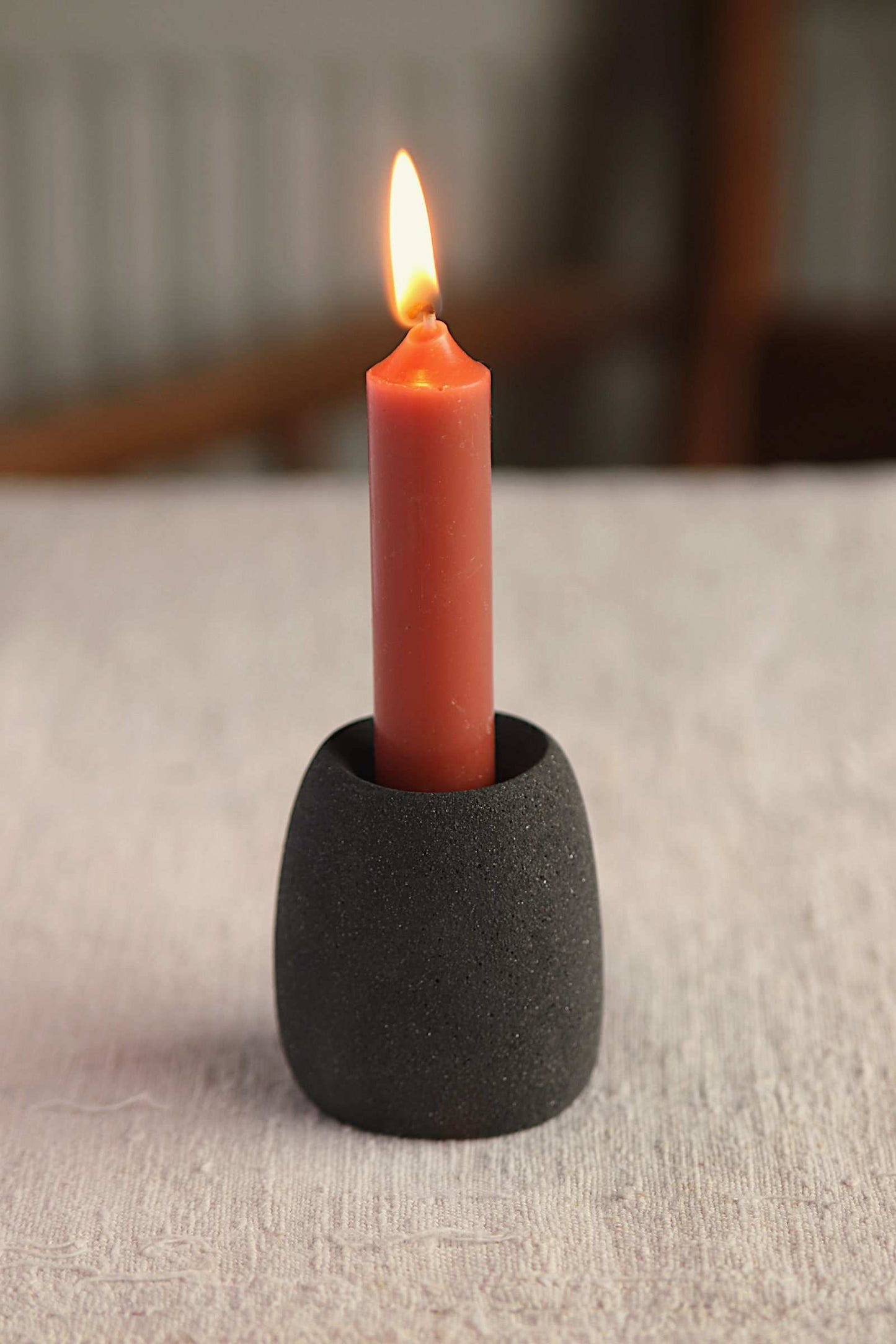 Tall Candle Holder (Charcoal Collection) - Skwid Studio