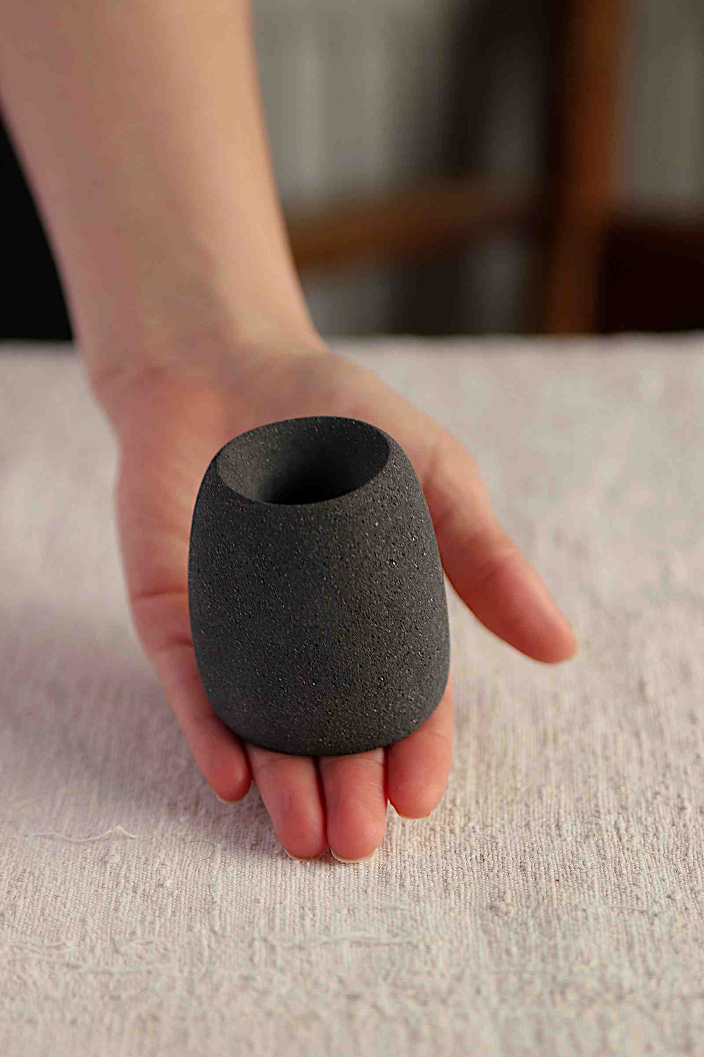 Tall Candle Holder (Charcoal Collection) - Skwid Studio