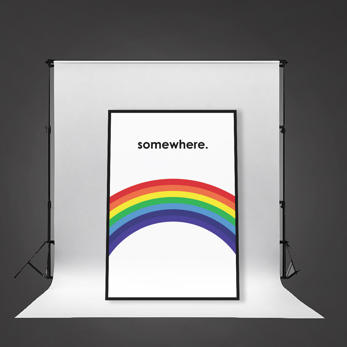 SOMEWHERE - Contemporary Poster Print