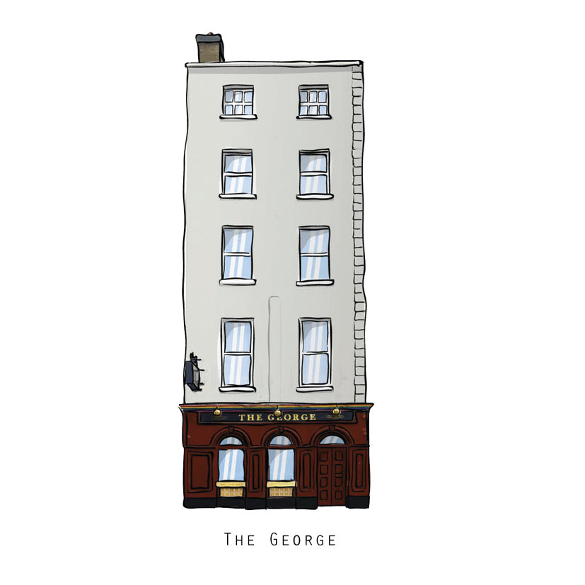 The GEORGE - Dublin Pub Print - Made in Ireland