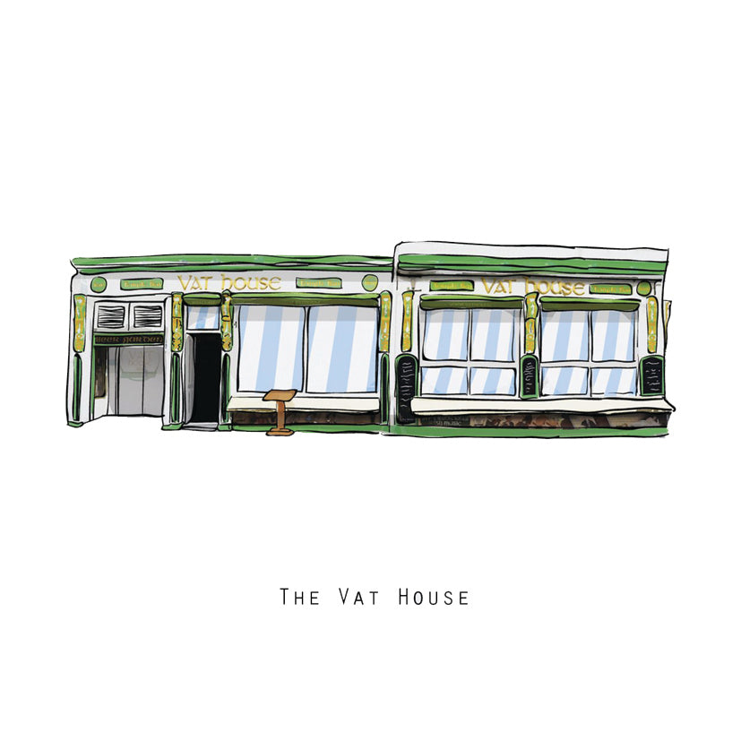 The VAT HOUSE - Dublin Pub Print - Made in Ireland