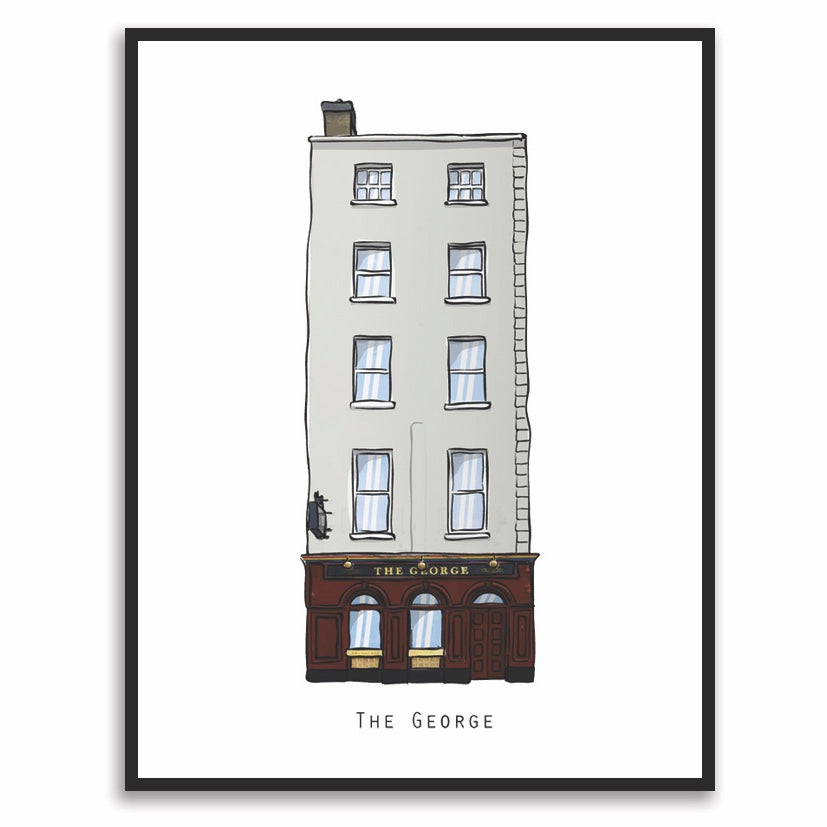 The GEORGE - Dublin Pub Print - Made in Ireland
