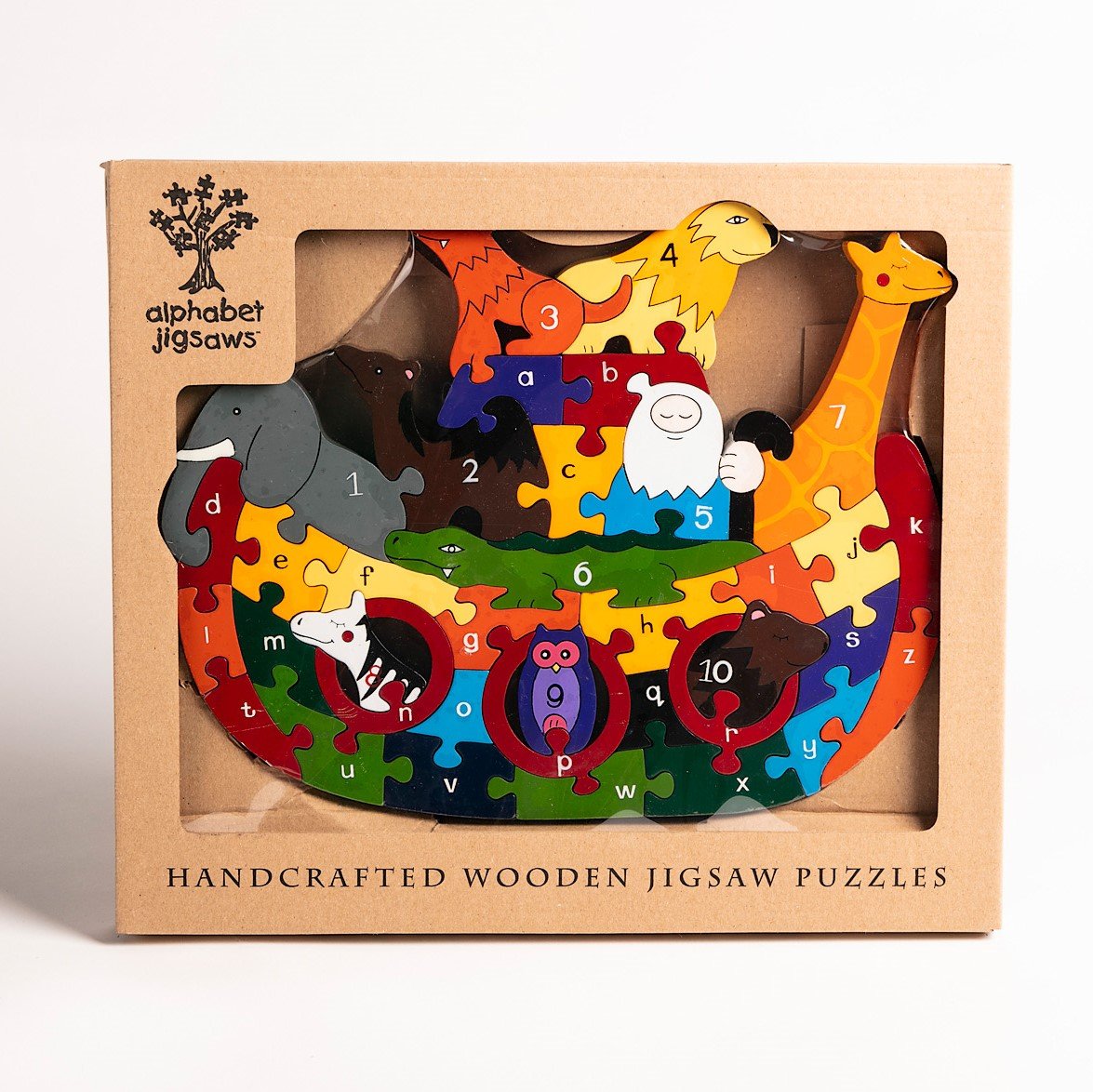 NOAH'S ARK - Wooden Alphabet Jigsaw Puzzle