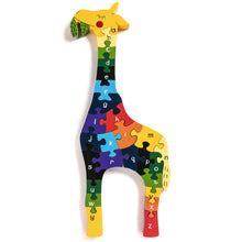 Load image into Gallery viewer, GIRAFFE - Wooden Alphabet Jigsaw Puzzle
