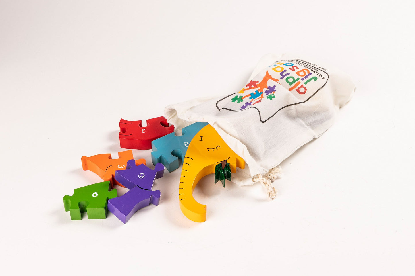 ELEPHANT - Wooden Number Jigsaw Puzzle