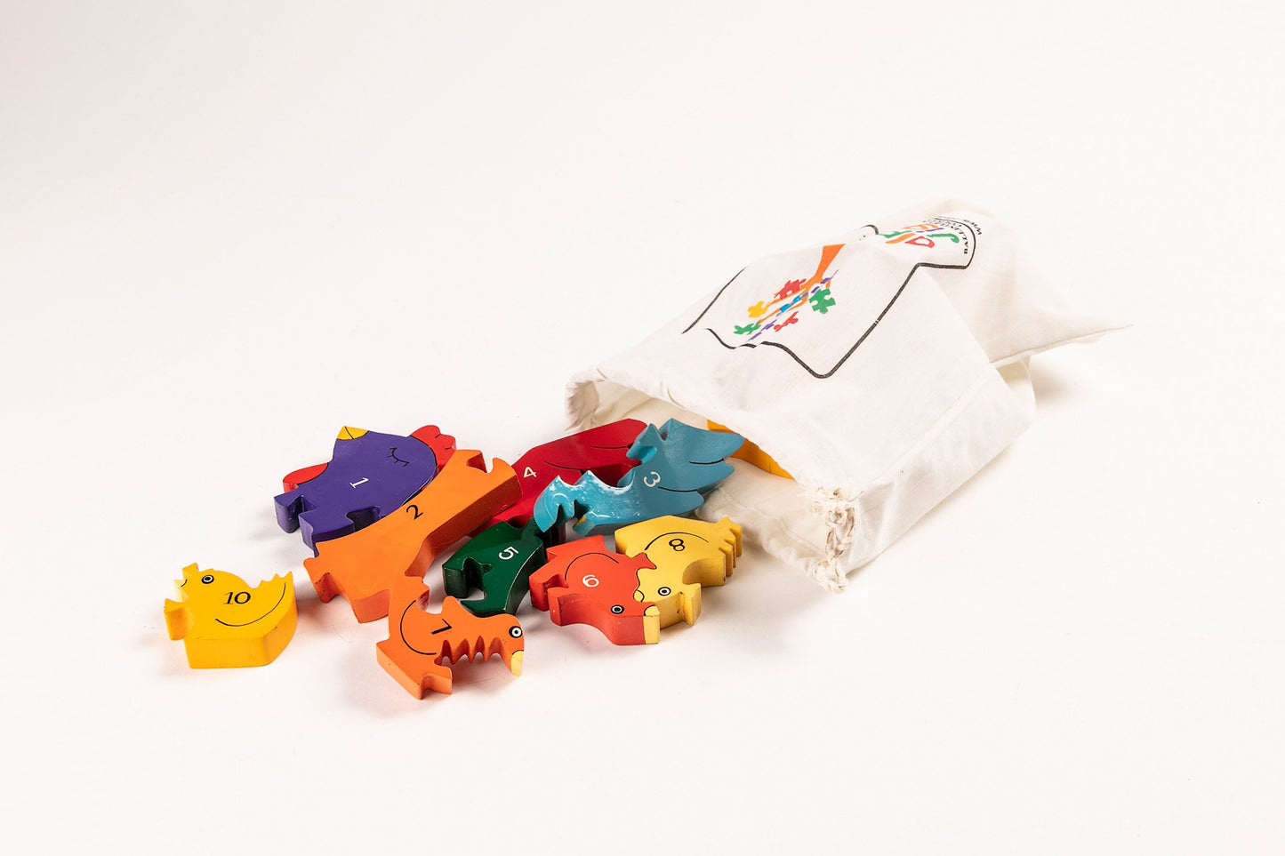 HEN - Wooden Number Jigsaw Puzzle