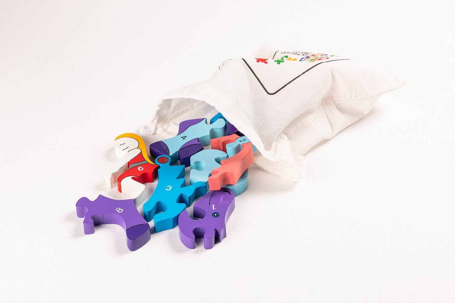 HORSE - Wooden Number Jigsaw Puzzle