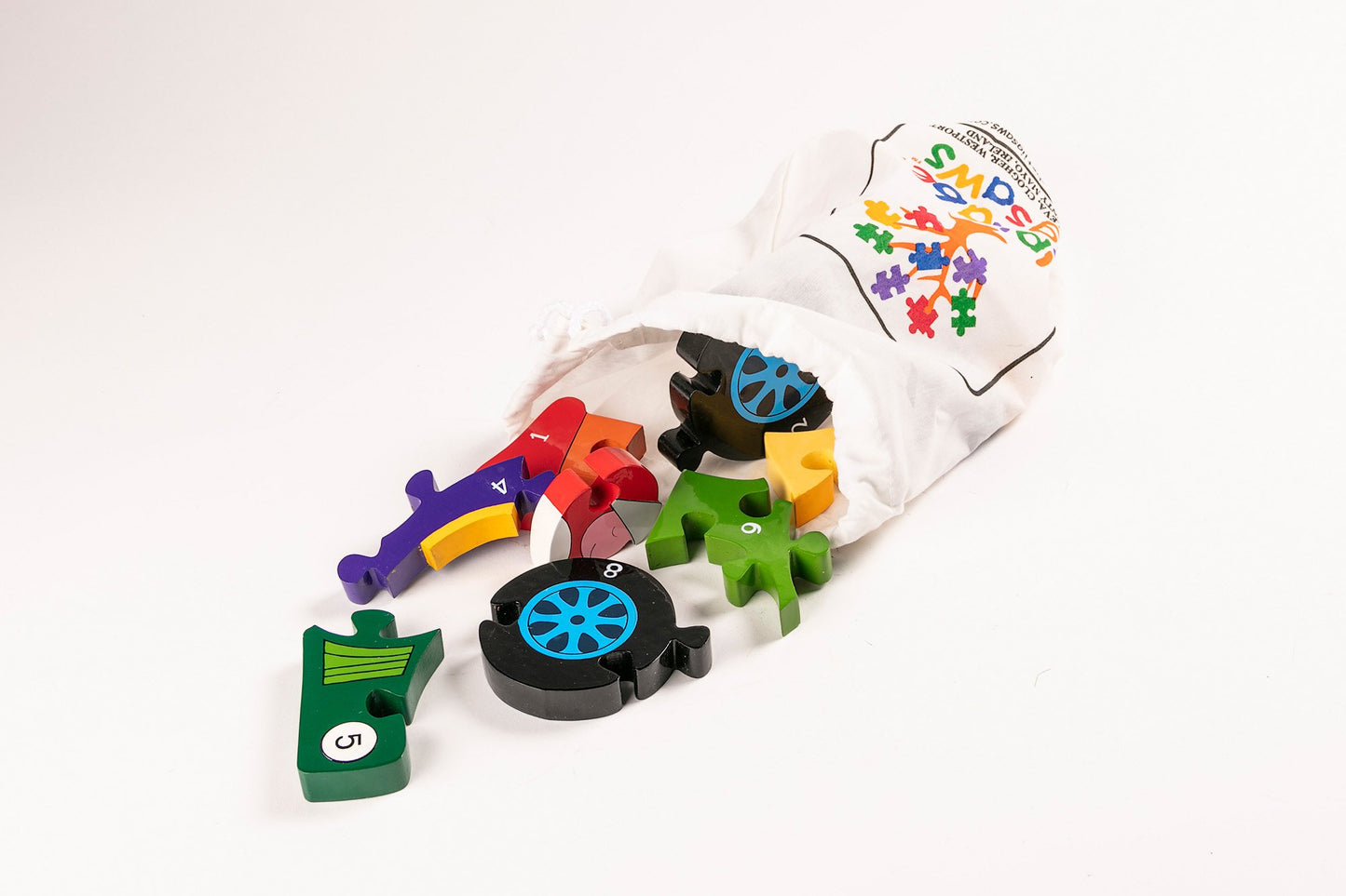 RACING CAR - Wooden Number Jigsaw Puzzle
