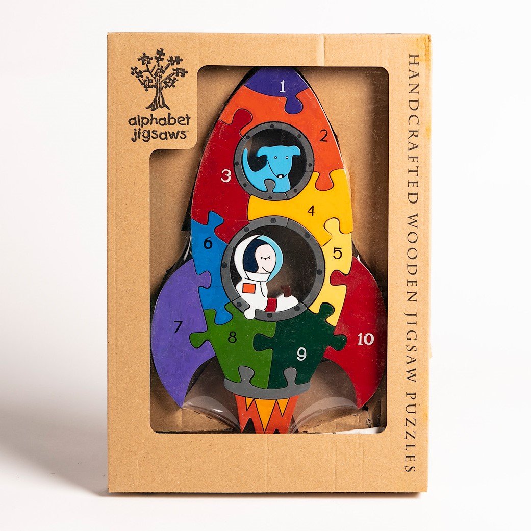 ROCKET - Wooden Number Jigsaw Puzzle
