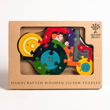 Load image into Gallery viewer, TRACTOR - Wooden Number Jigsaw Puzzle
