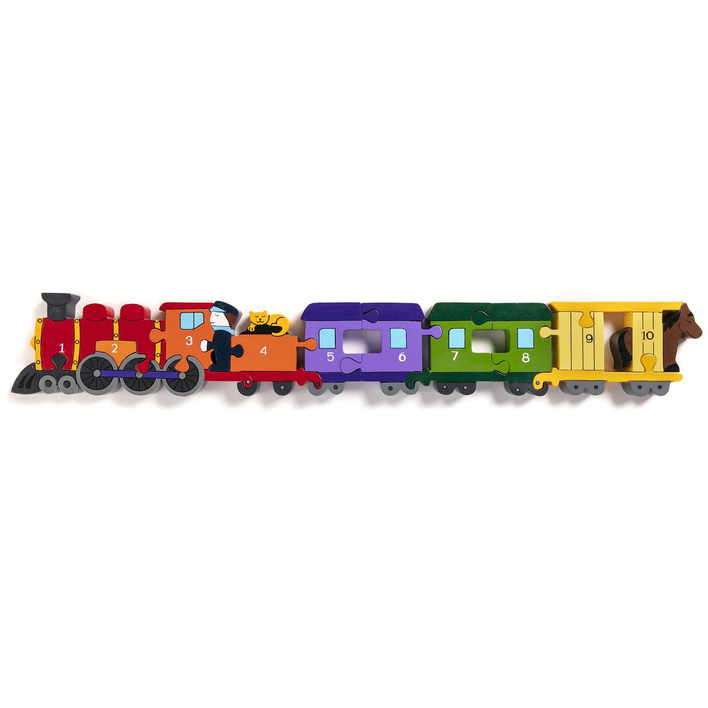 TRAIN - Wooden Number Jigsaw Puzzle