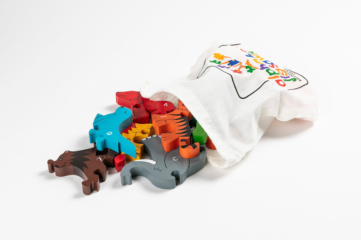 ZOO - Wooden Number Jigsaw Puzzle