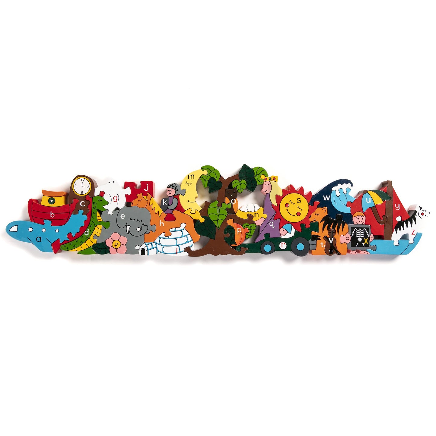 SUN & MOON - Wooden Alphabet Jigsaw Puzzle