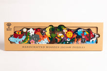 Load image into Gallery viewer, SUN &amp; MOON - Wooden Alphabet Jigsaw Puzzle
